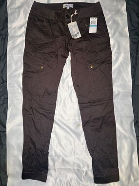 Jolt Dark Brown Women's Cotton Stretch Pants